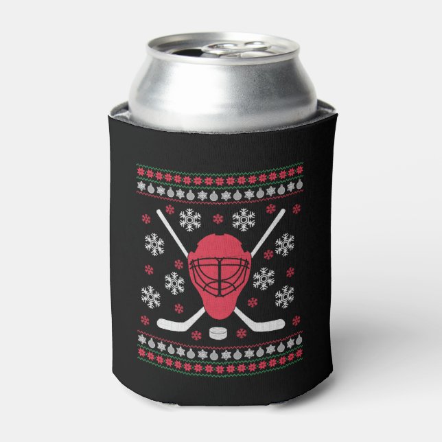 Enfriador De Latas Navidades de hockey (Lata Anverso)