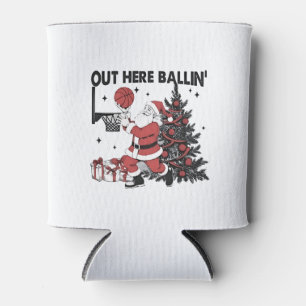 Enfriador De Latas Navidades de navidad deportiva de baloncesto