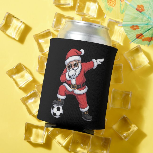 Enfriador De Latas Navidades de Santa Claus Soccer Dabbing (Verano in situ)