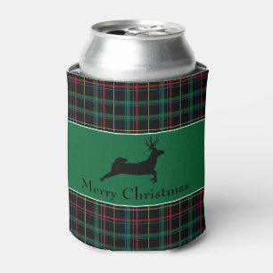 Enfriador De Latas Navidades de Tartán y Renos