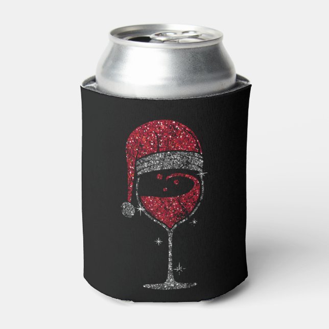 Enfriador De Latas Navidades de Vino Navidades de Vino Vino Vidrio (Lata Anverso)