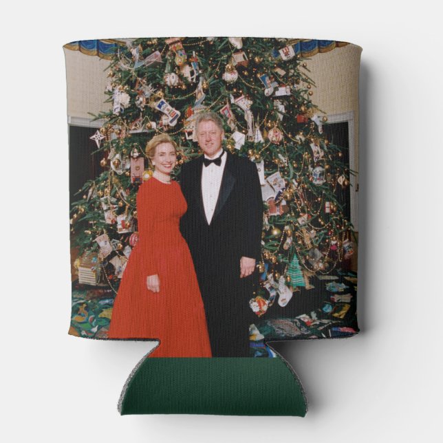 Enfriador De Latas Navidades del presidente estadounidense Bill Clint (Reverso)