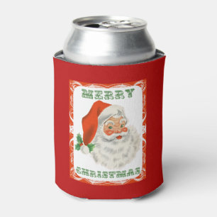 Enfriador De Latas Navidades del Retro Vintage Jolly Santa Claus
