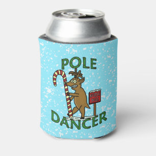 Enfriador De Latas Navidades divertidos bailarines Reindeer Pun