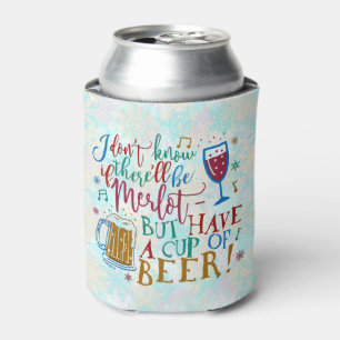 Enfriador De Latas Navidades divertidos Merlot Wine Beer Humpography