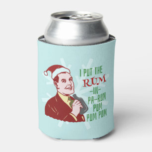Enfriador De Latas Navidades divertidos Retro Rum Beber vacaciones en