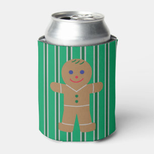 Enfriador De Latas Navidades divertidos y entusiastas Gingerbread