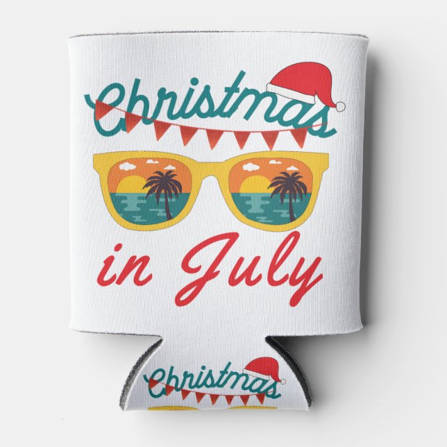 Enfriador De Latas Navidades En Julio (Anverso)