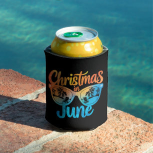 Enfriador De Latas Navidades En Junio Gafas De Sol Divertidas Vacacio