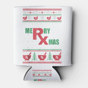 Enfriador De Latas Navidades feos de la farmacia - feliz Navidad
