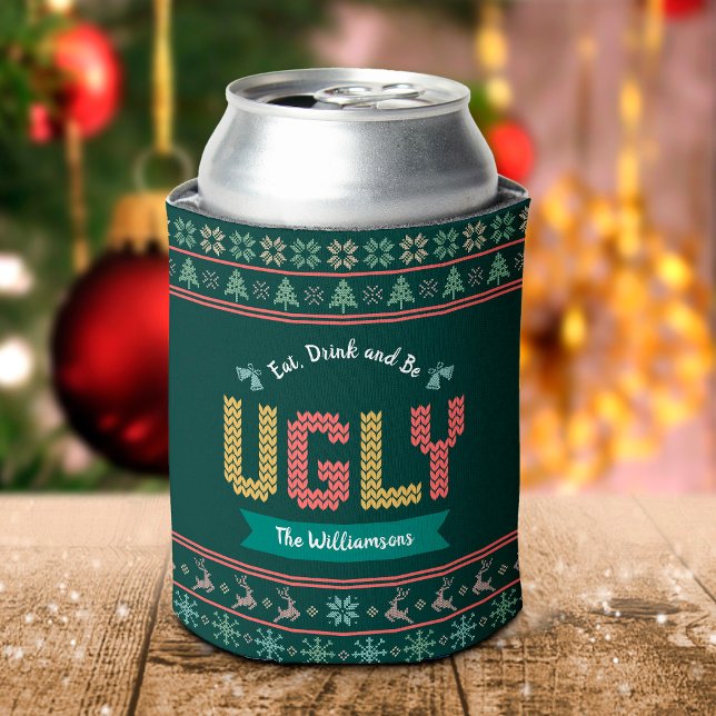 Enfriador De Latas Navidades feos sudan nórdicos su nombre verde (Subido por el creador)