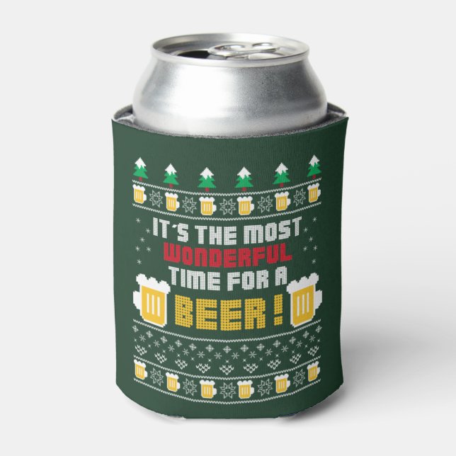 Enfriador De Latas Navidades feos Sweater Beer (Lata Anverso)