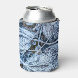 Enfriador De Latas Navidades Fiesta Blue Leaves Vacaciones de Nieve I