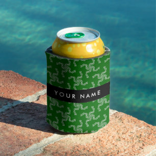 Enfriador De Latas Navidades Garland, Green, Your name, Personalize