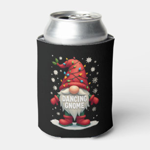 Enfriador De Latas Navidades Gnome Dancing Gnome Navidades familiares