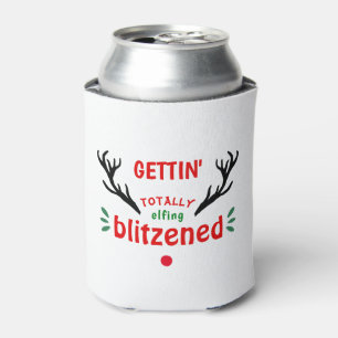 Enfriador De Latas Navidades Graciosos De Renos Totalmente Desanimado