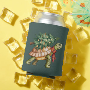 Enfriador De Latas Navidades Marea Turtle Lover Regalo Navidad Árbol 