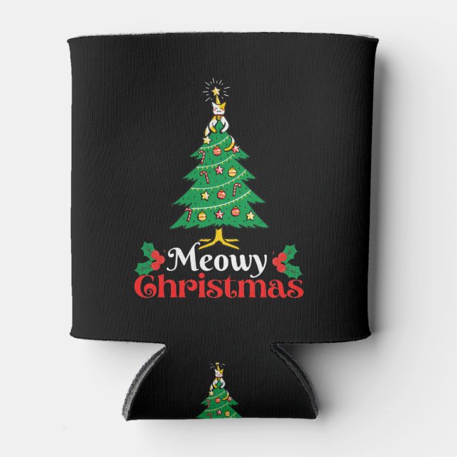 Enfriador De Latas Navidades Meowy (Anverso)