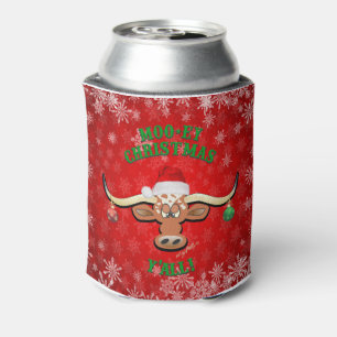 Enfriador De Latas navidades "MOO-ey", Longhorn Steer