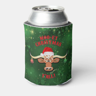 Enfriador De Latas navidades "MOO-ey", Longhorn Steer