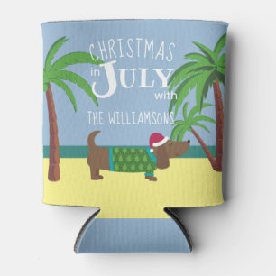 Enfriador De Latas Navidades personalizados en julio Fiesta