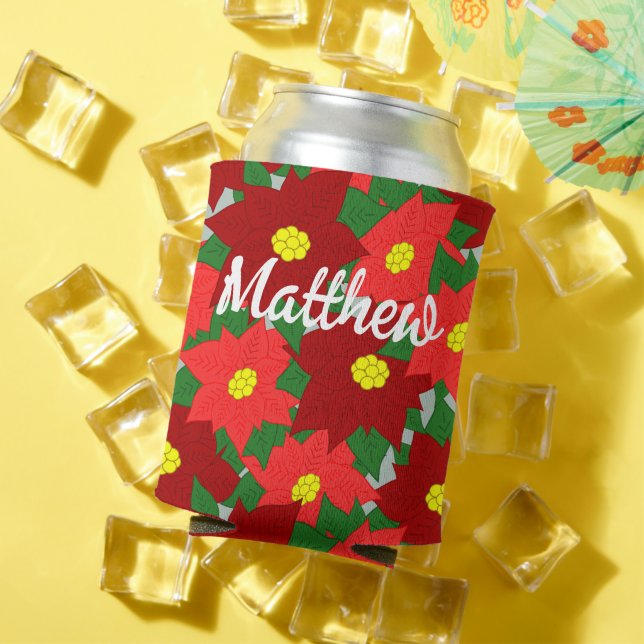 Enfriador De Latas Navidades Poinsettias (Verano in situ)