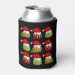 Enfriador De Latas Navidades Pudding Santa Hats