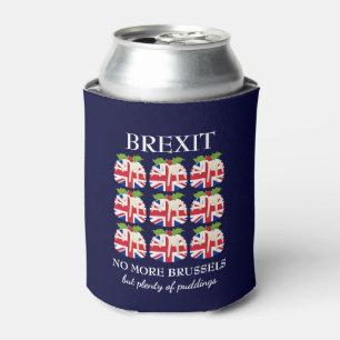 Enfriador De Latas Navidades Pudding   Union Jack Blue   BREXIT