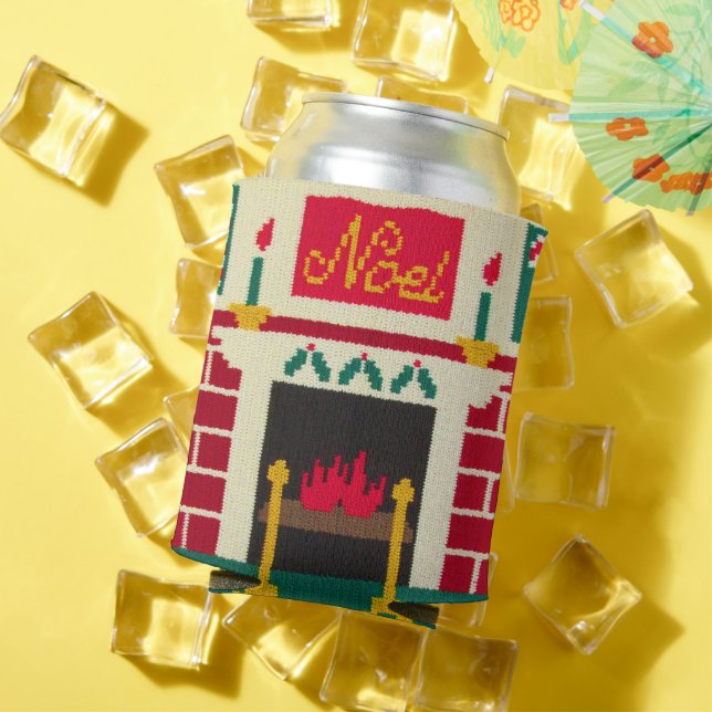 Enfriador De Latas Navidades reemplazan el crochet de oro verde rojo (Verano in situ)