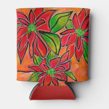Navidades Refrigerador de bebidas Poinsettia