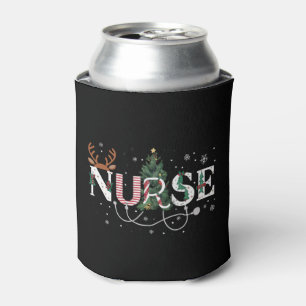 Enfriador De Latas Navidades Santa de la enfermera favorita de Navida