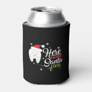 Enfriador De Latas Navidades Santa Floss Higienistas Dentales Dentist