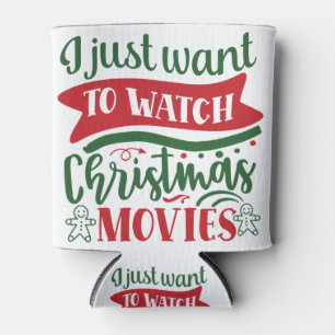 Enfriador De Latas Navidades Solo quiero ver películas de Navidades.p