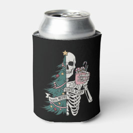 Enfriador De Latas Navidades Sorta Scary Sorta Merry Funny Skeleton
