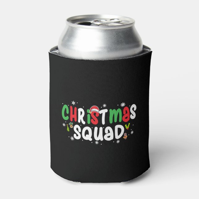 Enfriador De Latas Navidades Squad Funny Xmas Familiares Coincidiendo (Lata Anverso)