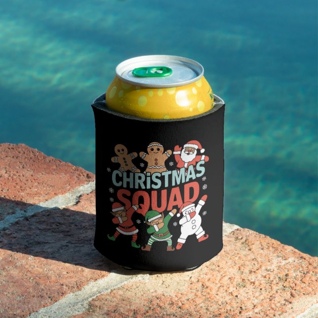 Enfriador De Latas Navidades Squad Santa Dabbing Elf (Piscina in situ)