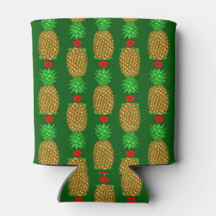 Enfriador De Latas Navidades tropicales Piña Noche cálida de Navidad