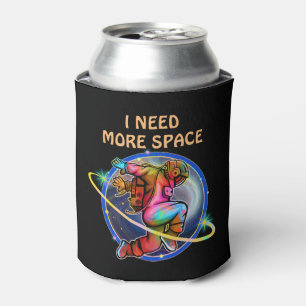ENFRIADOR DE LATAS NECESITO MÁS ESPACIO ASTRONAUTA GALAXIA PERSONALIZ