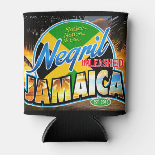 Enfriador De Latas Negril provocó Jamaica que puede el logotipo negr