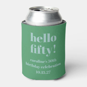 Enfriador De Latas Negrita Azul Verde Lindo Moderno Personalizado Cum