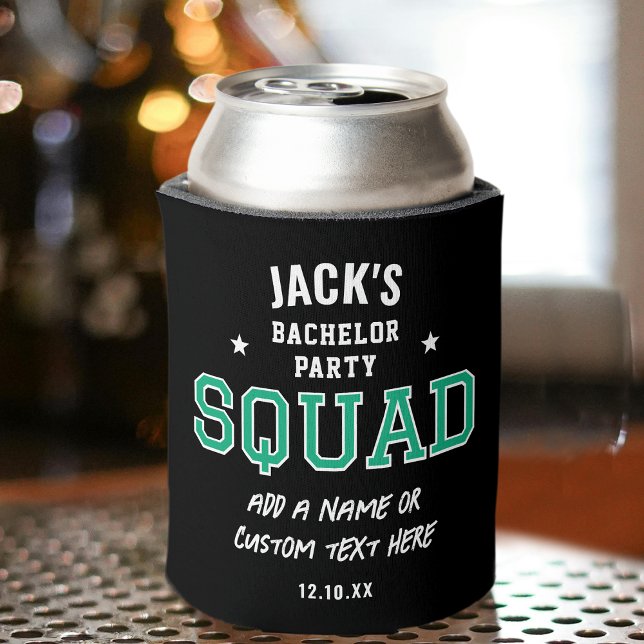 Enfriador De Latas Negro verde escuadrón del partido del soltero pers (Subido por el creador)