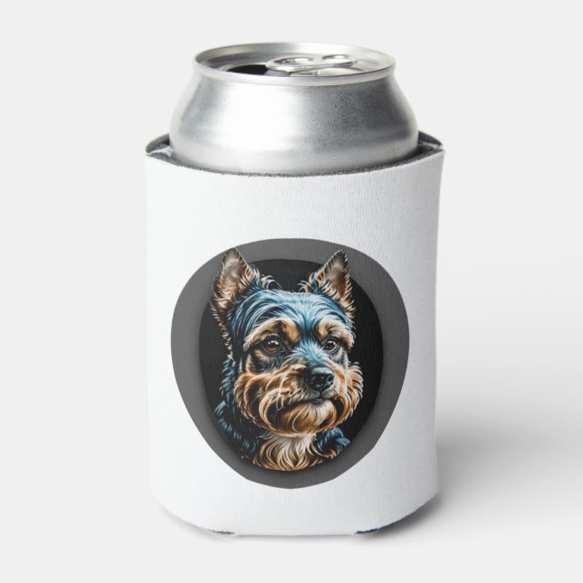 Enfriador De Latas negro yorkshire terrier (Lata Anverso)