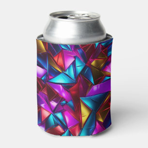 Enfriador De Latas Neon Blacklight Resumen Glass Manchado