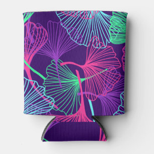 Enfriador De Latas Neon Gingko Sale: Floral brillante.