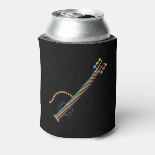 Enfriador De Latas Neon Guitar (Reverso de la lata)