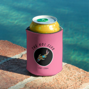 Enfriador De Latas Neon Koi Refrigerador de bebidas Aislado Personali