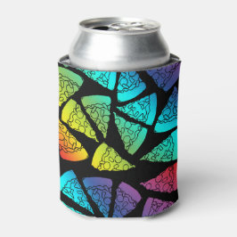 Enfriador De Latas Neon Rainbow Pizza Lover