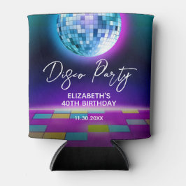 Enfriador De Latas Neon Retro Disco Fiesta Dance Night Birday