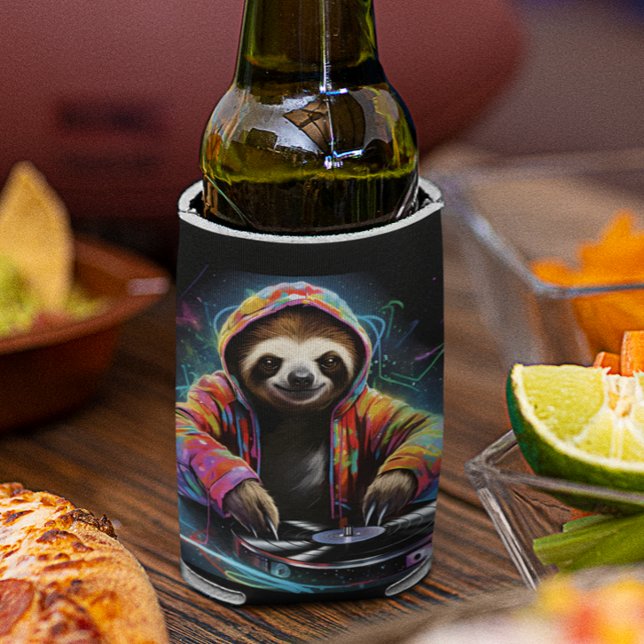 Enfriador De Latas Neon Sloth Guay DJ (Subido por el creador)
