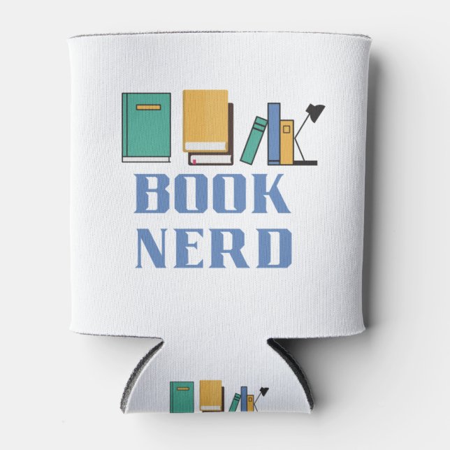 Enfriador De Latas Nerd del libro (Anverso)